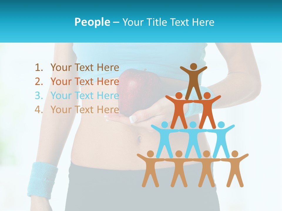 Fitness And Apple PowerPoint Template