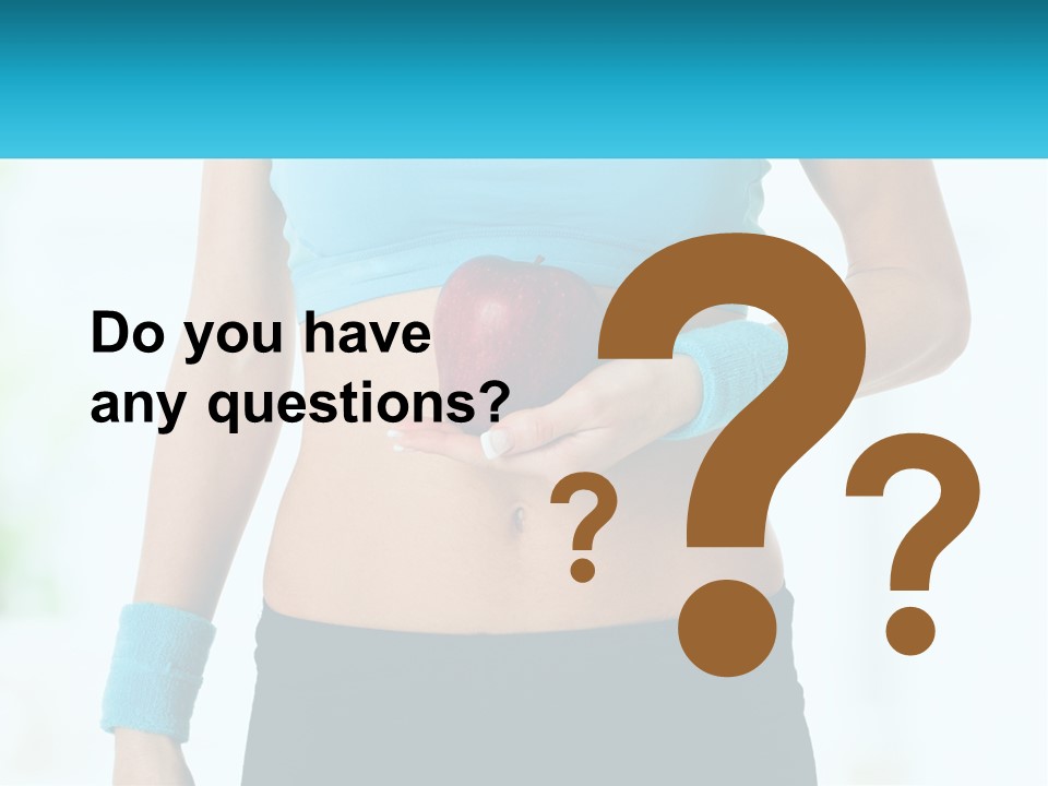 Fitness And Apple PowerPoint Template