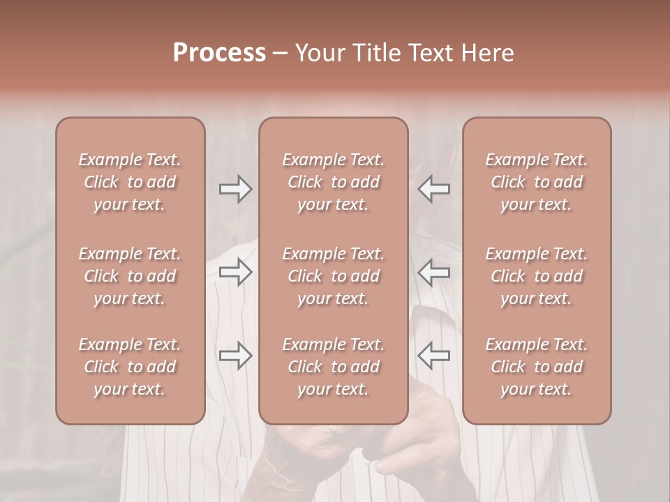 Grandpa With Phone PowerPoint Template