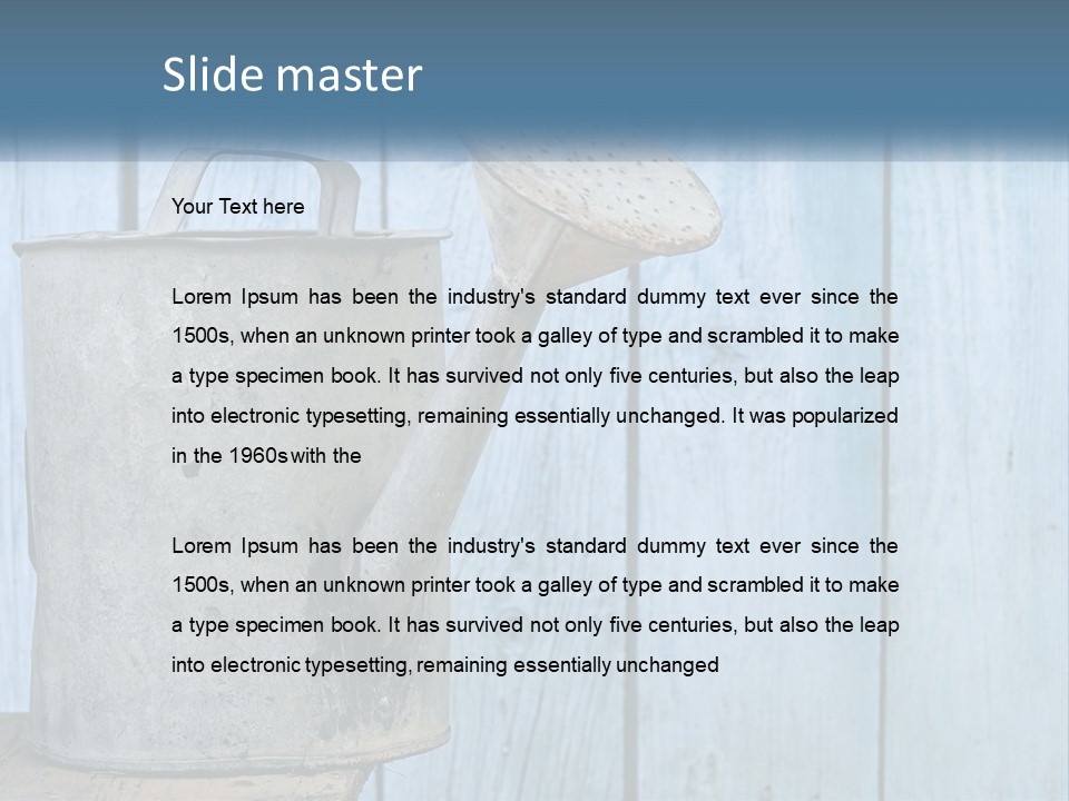 Watering Can PowerPoint Template