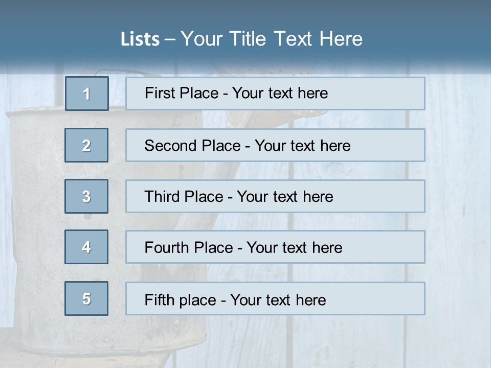 Watering Can PowerPoint Template