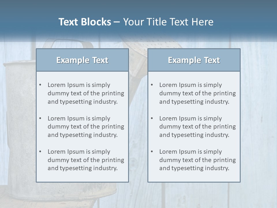 Watering Can PowerPoint Template