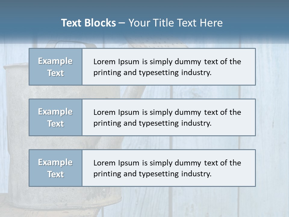 Watering Can PowerPoint Template