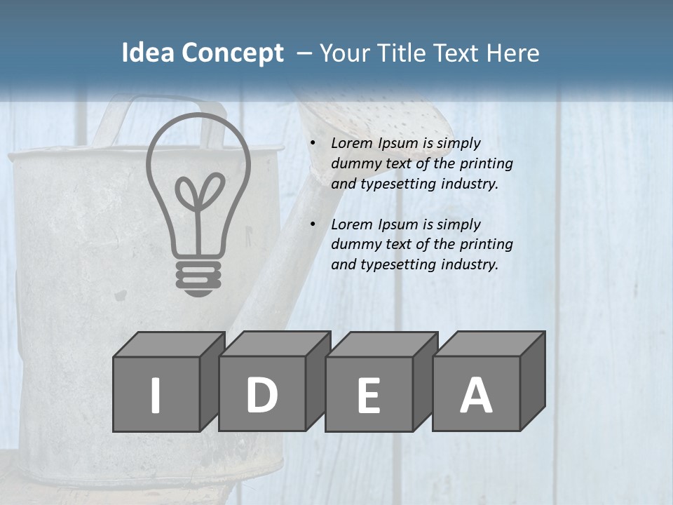 Watering Can PowerPoint Template