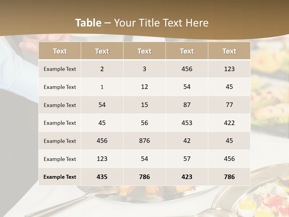 Buffet PowerPoint Template