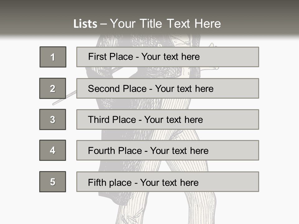 Man With Hat PowerPoint Template