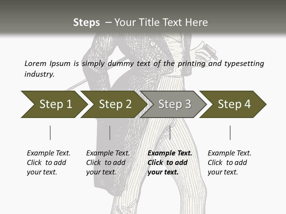 Man With Hat PowerPoint Template