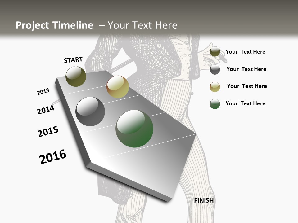 Man With Hat PowerPoint Template