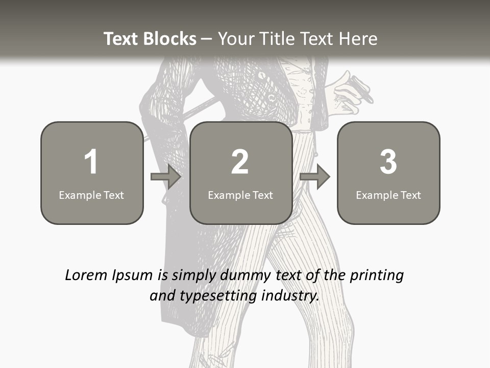 Man With Hat PowerPoint Template