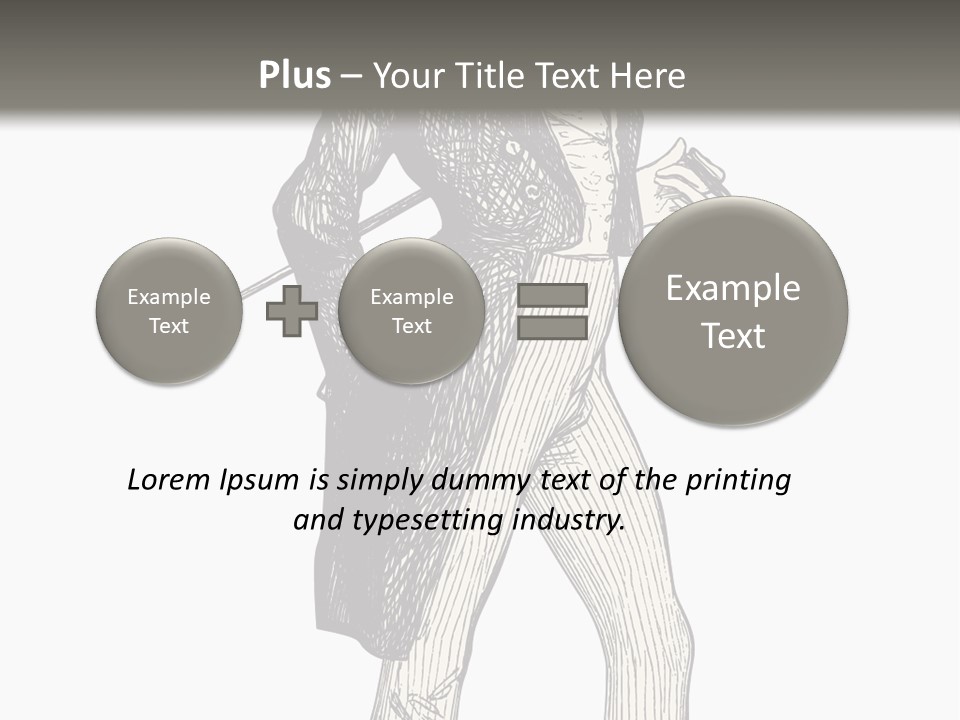 Man With Hat PowerPoint Template