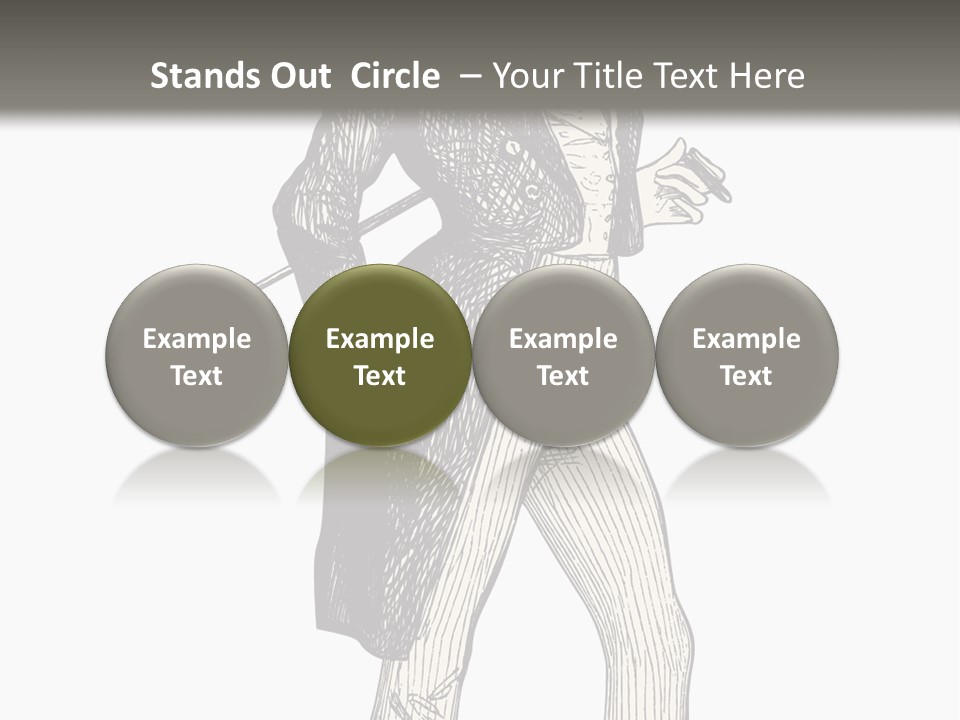 Man With Hat PowerPoint Template