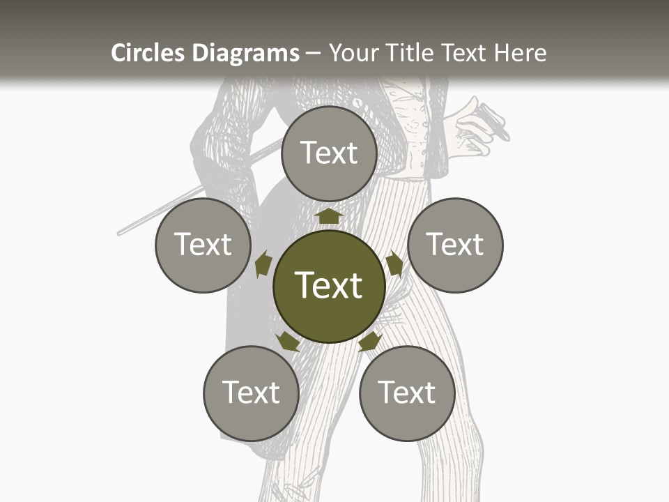 Man With Hat PowerPoint Template