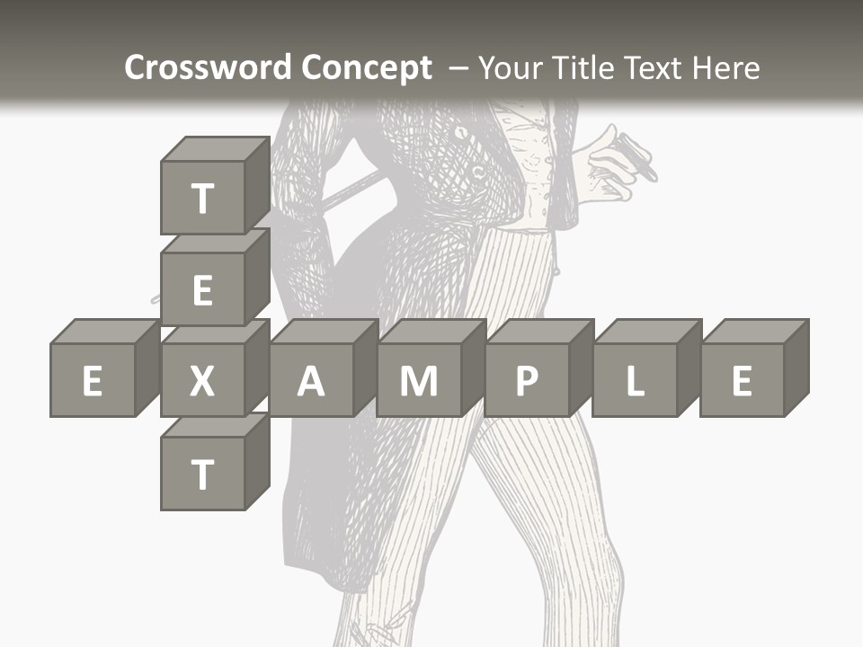 Man With Hat PowerPoint Template