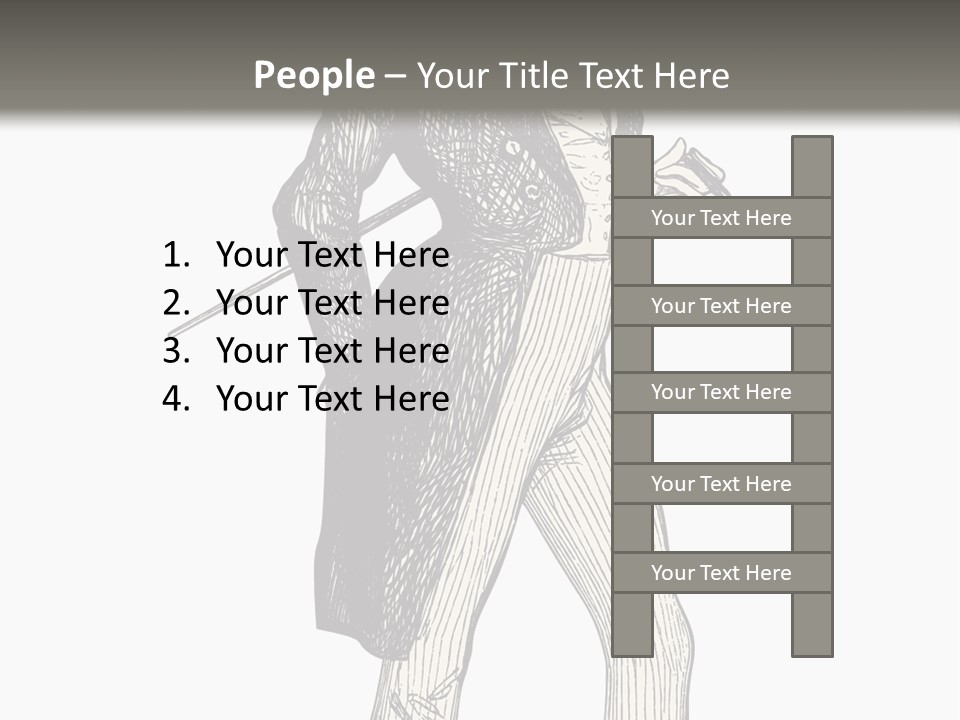 Man With Hat PowerPoint Template