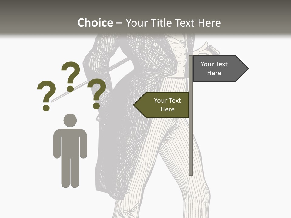 Man With Hat PowerPoint Template