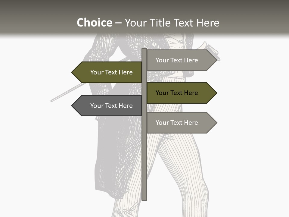 Man With Hat PowerPoint Template