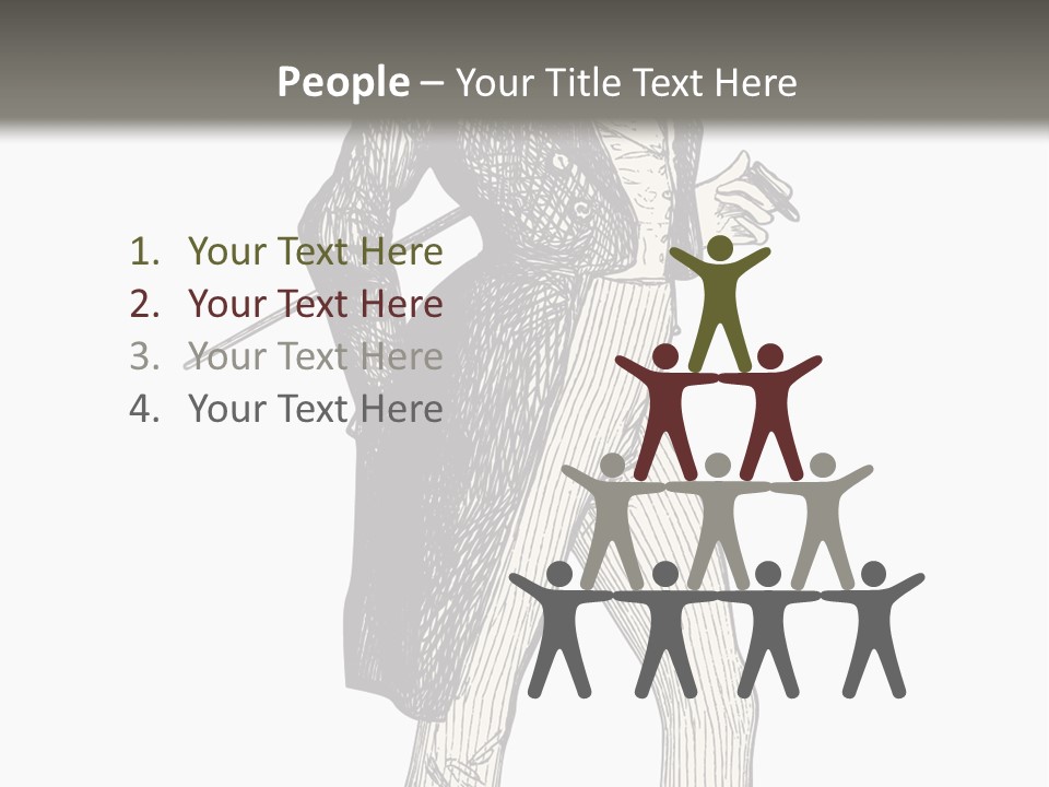 Man With Hat PowerPoint Template