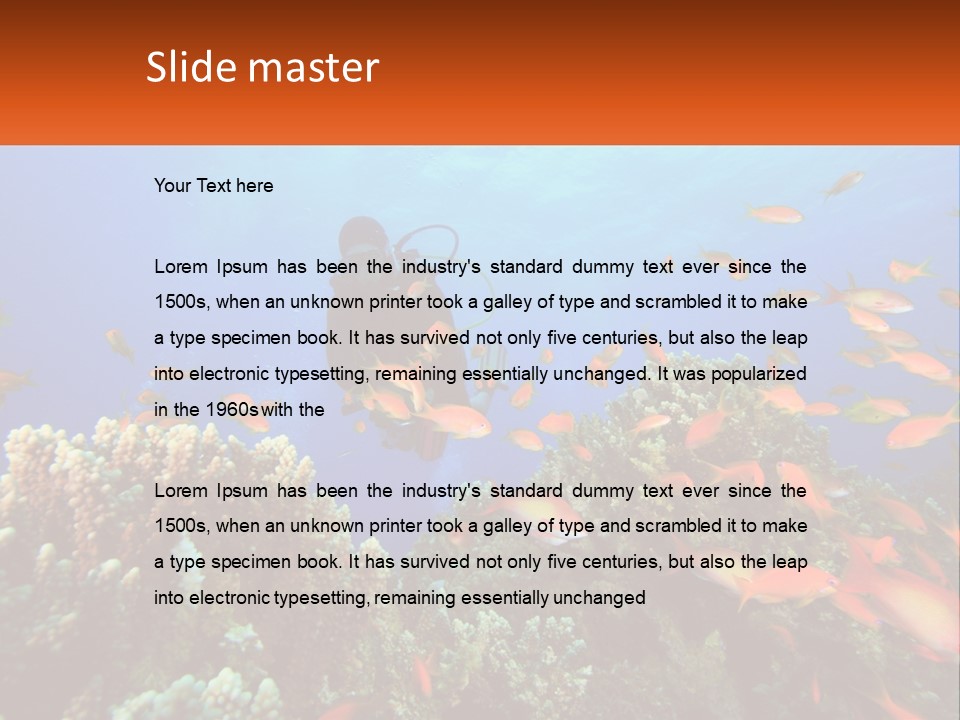 Scuba Diver PowerPoint Template