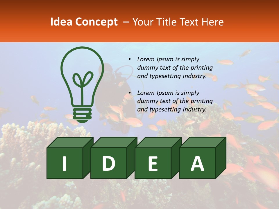 Scuba Diver PowerPoint Template