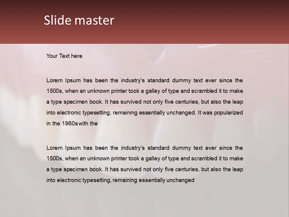 False Jaw PowerPoint Template