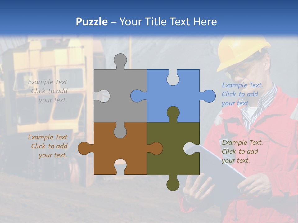 Quarry Engineer PowerPoint Template