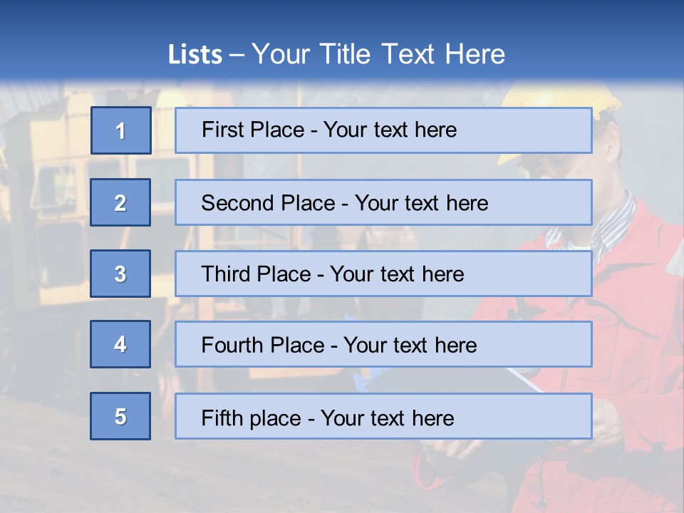 Quarry Engineer PowerPoint Template