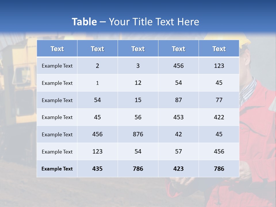 Quarry Engineer PowerPoint Template
