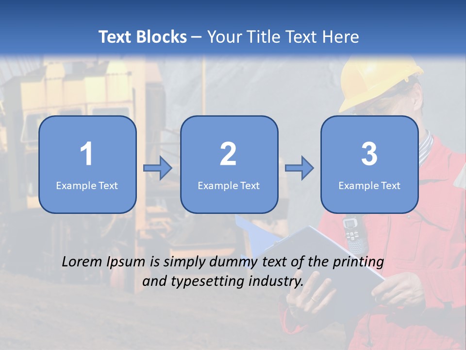 Quarry Engineer PowerPoint Template