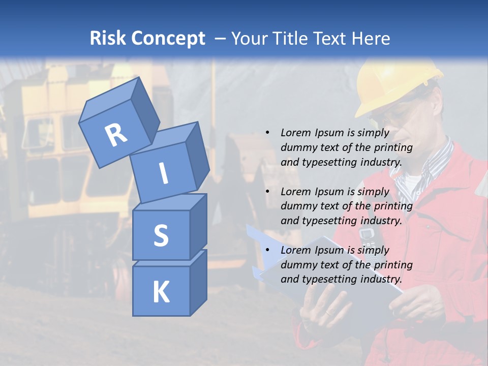 Quarry Engineer PowerPoint Template