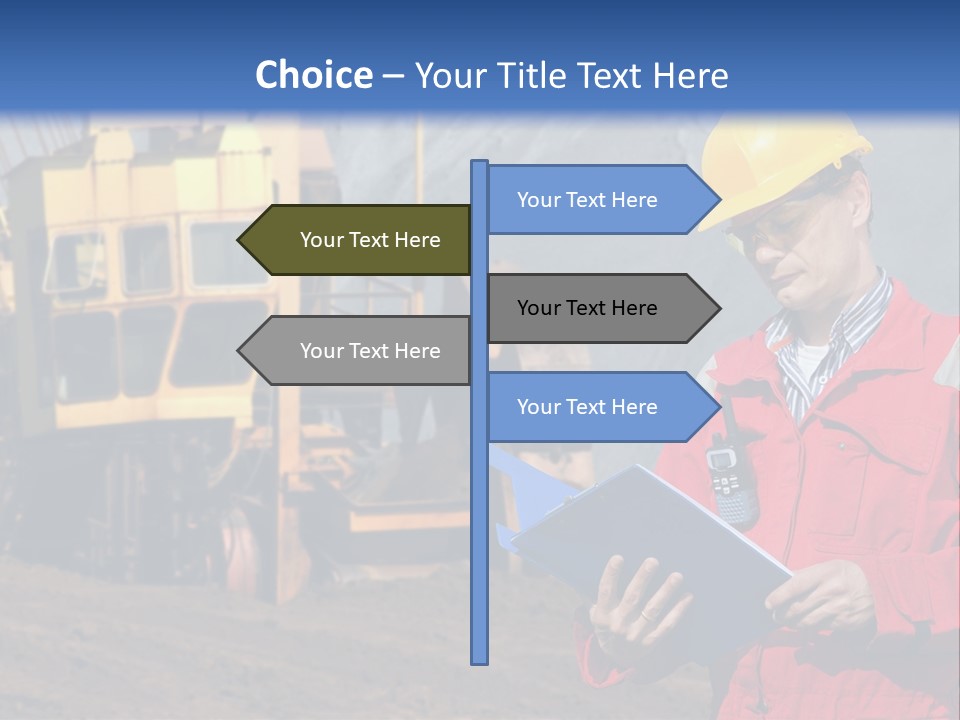Quarry Engineer PowerPoint Template