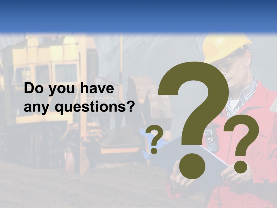 Quarry Engineer PowerPoint Template