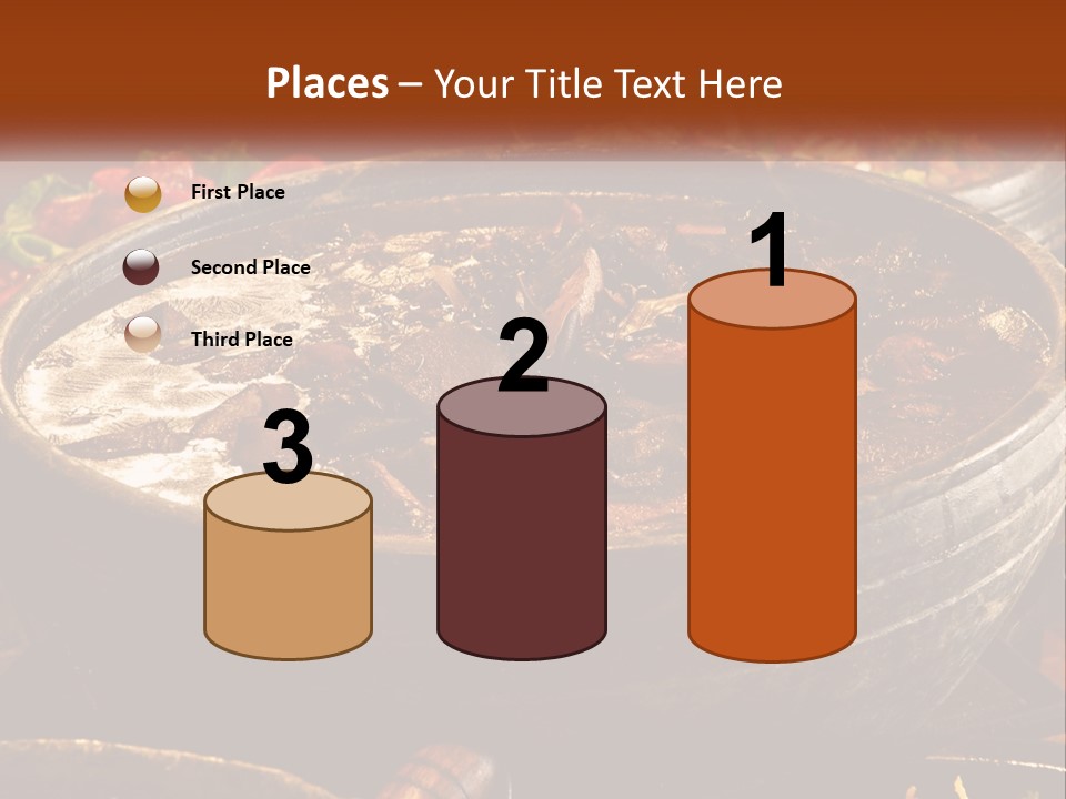 Meat In Spicy Sauce PowerPoint Template