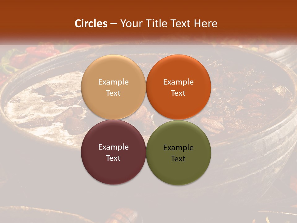 Meat In Spicy Sauce PowerPoint Template