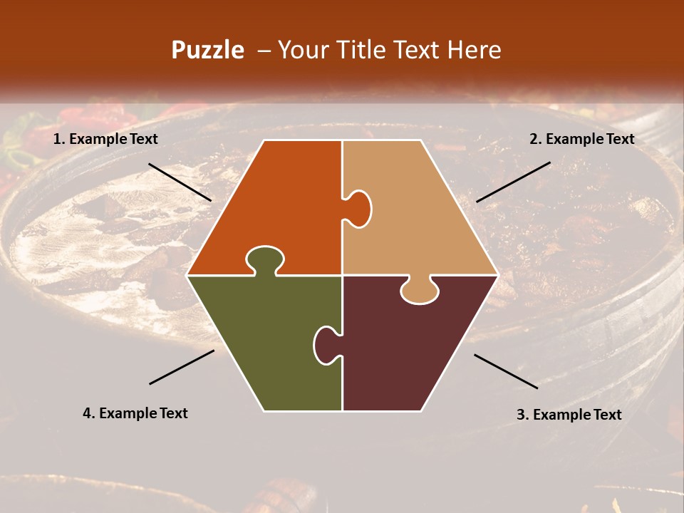 Meat In Spicy Sauce PowerPoint Template