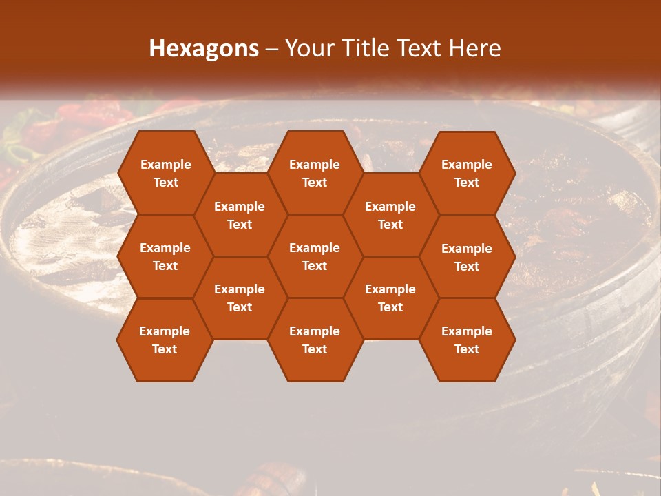 Meat In Spicy Sauce PowerPoint Template