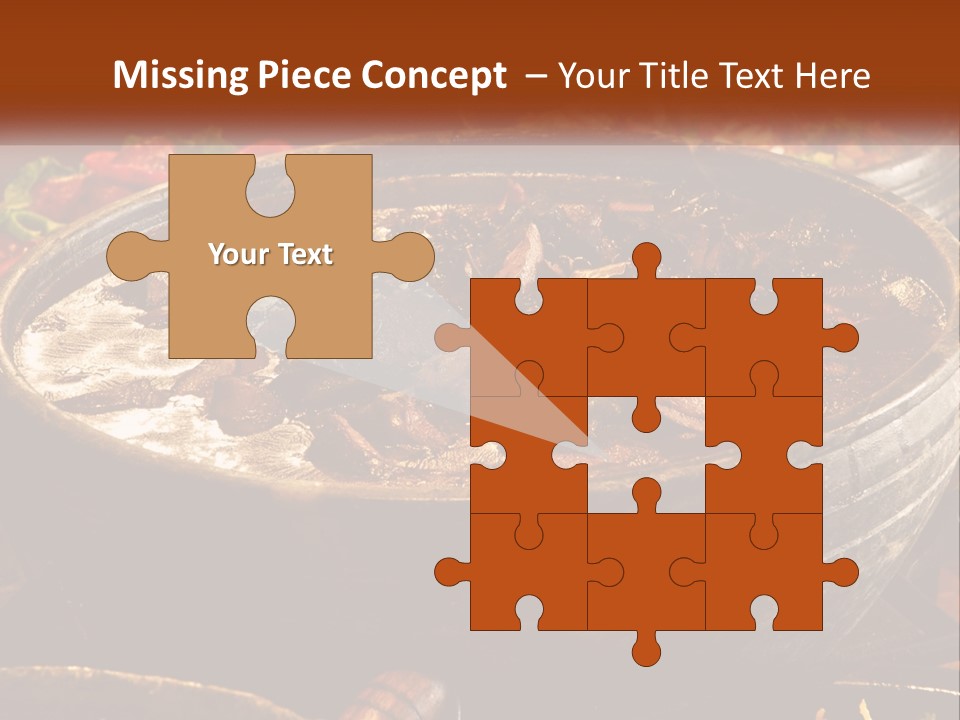 Meat In Spicy Sauce PowerPoint Template