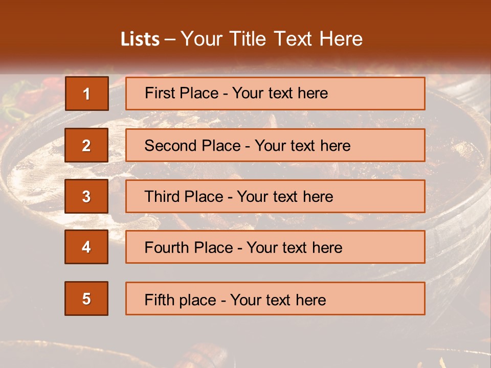 Meat In Spicy Sauce PowerPoint Template