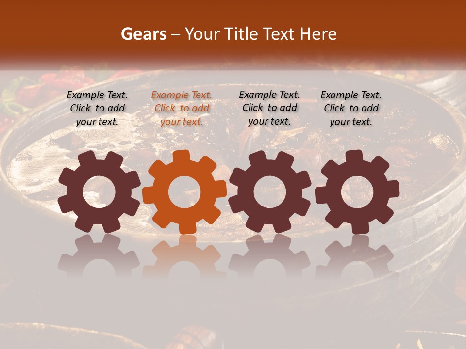 Meat In Spicy Sauce PowerPoint Template