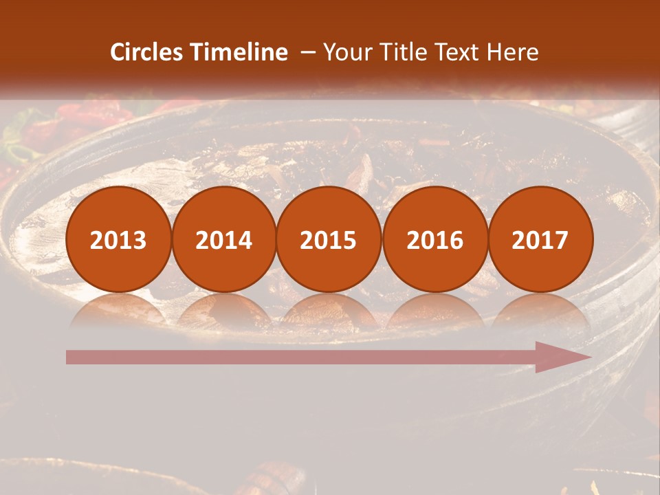 Meat In Spicy Sauce PowerPoint Template