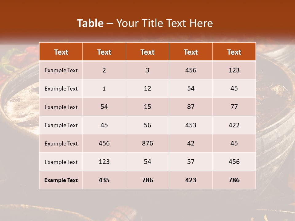 Meat In Spicy Sauce PowerPoint Template