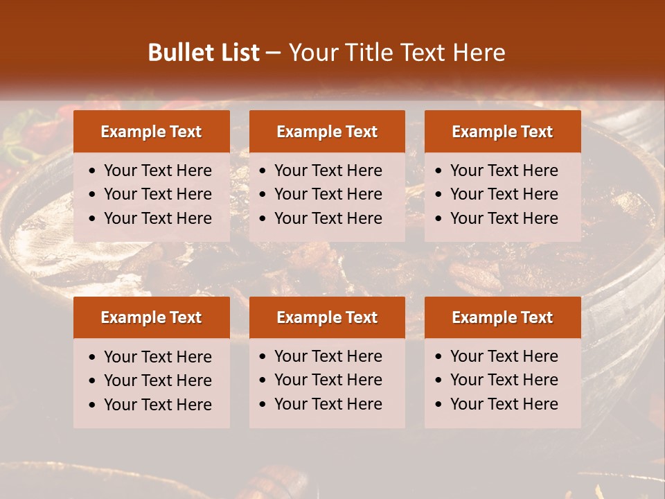 Meat In Spicy Sauce PowerPoint Template