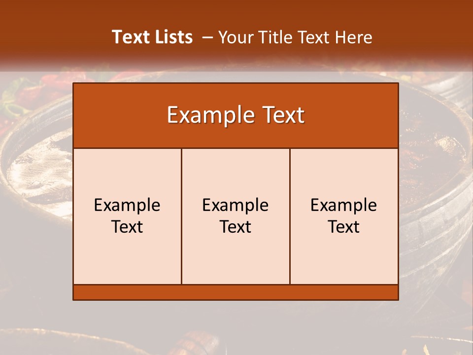 Meat In Spicy Sauce PowerPoint Template