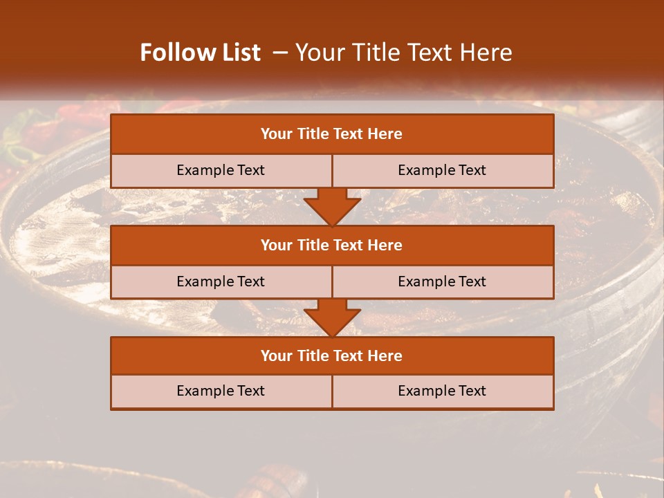 Meat In Spicy Sauce PowerPoint Template
