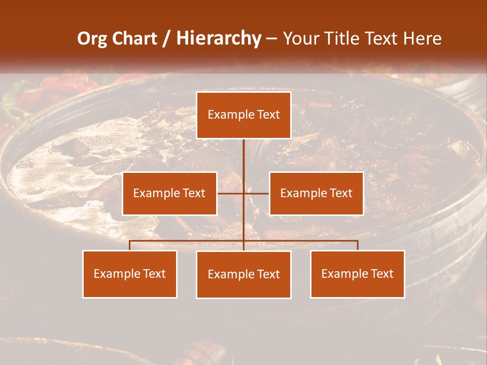 Meat In Spicy Sauce PowerPoint Template