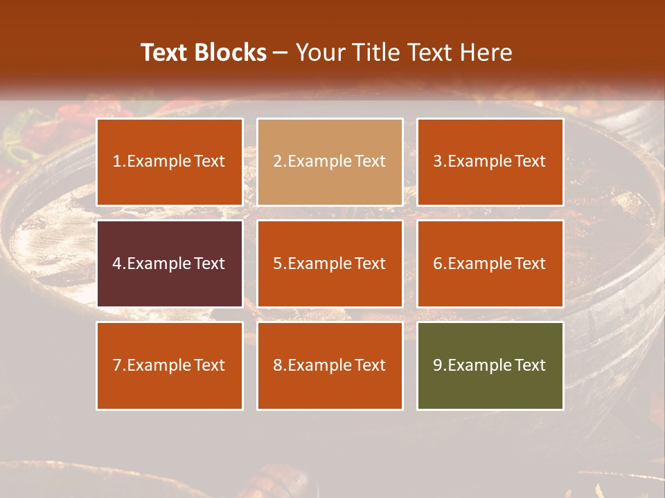 Meat In Spicy Sauce PowerPoint Template