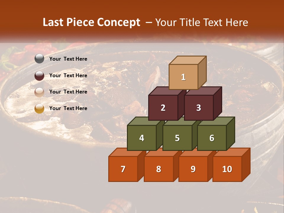 Meat In Spicy Sauce PowerPoint Template