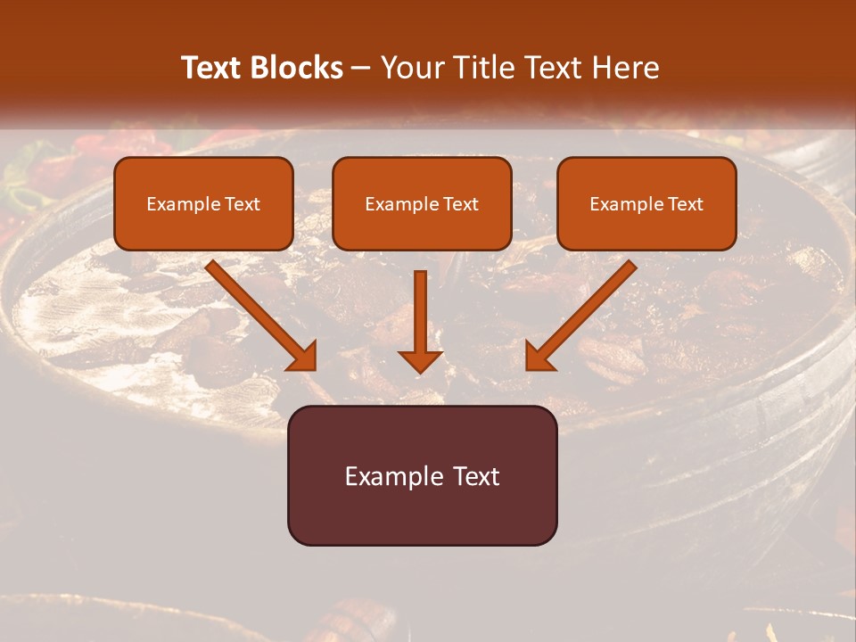 Meat In Spicy Sauce PowerPoint Template