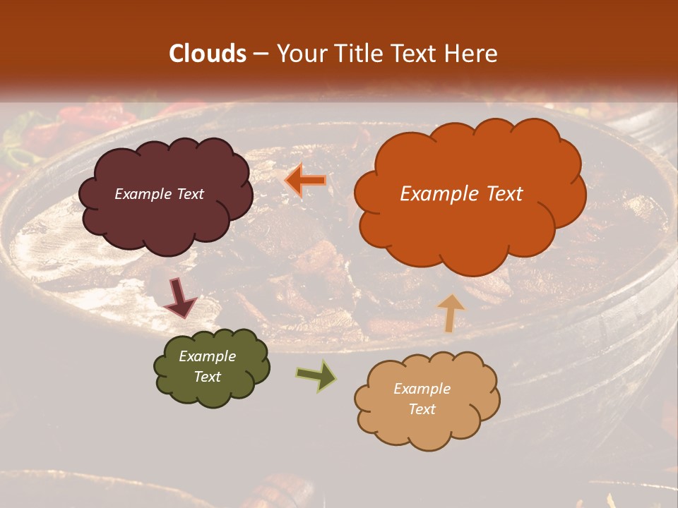 Meat In Spicy Sauce PowerPoint Template