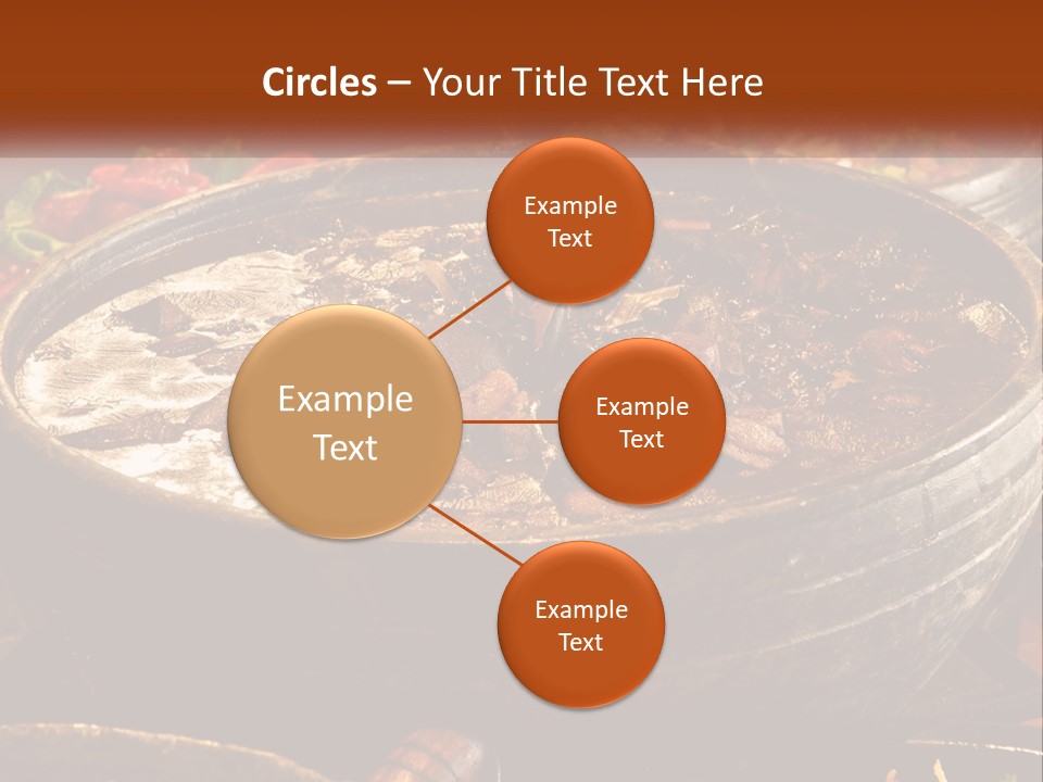 Meat In Spicy Sauce PowerPoint Template