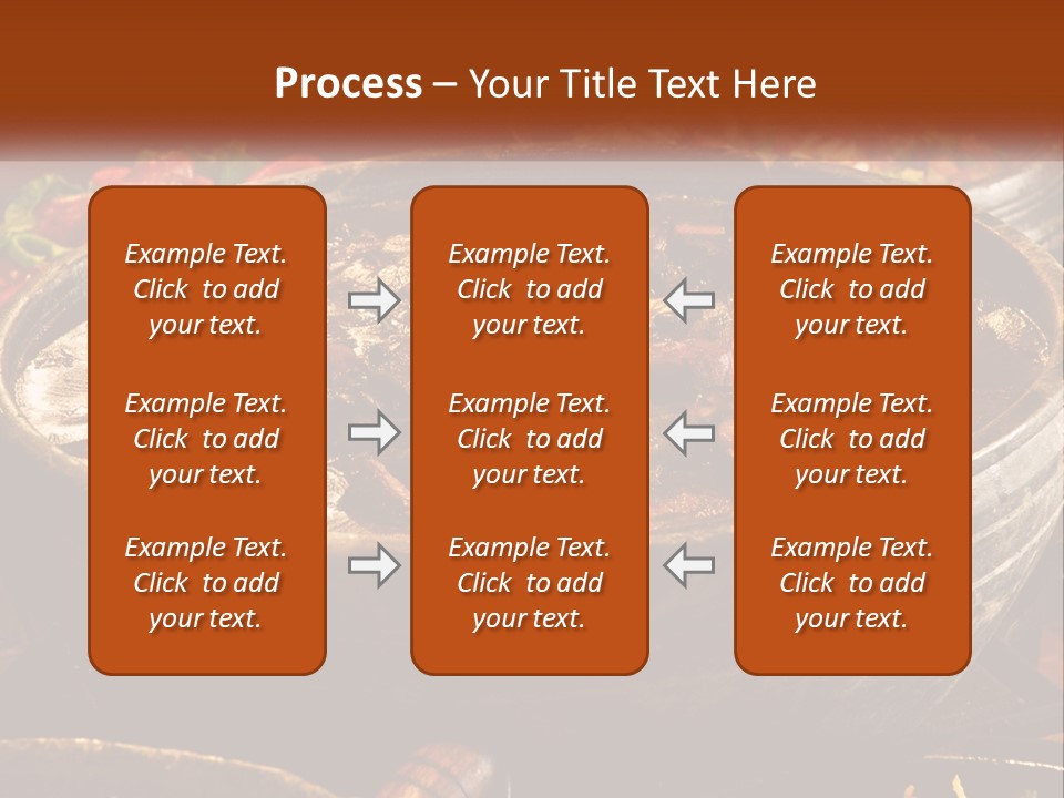 Meat In Spicy Sauce PowerPoint Template